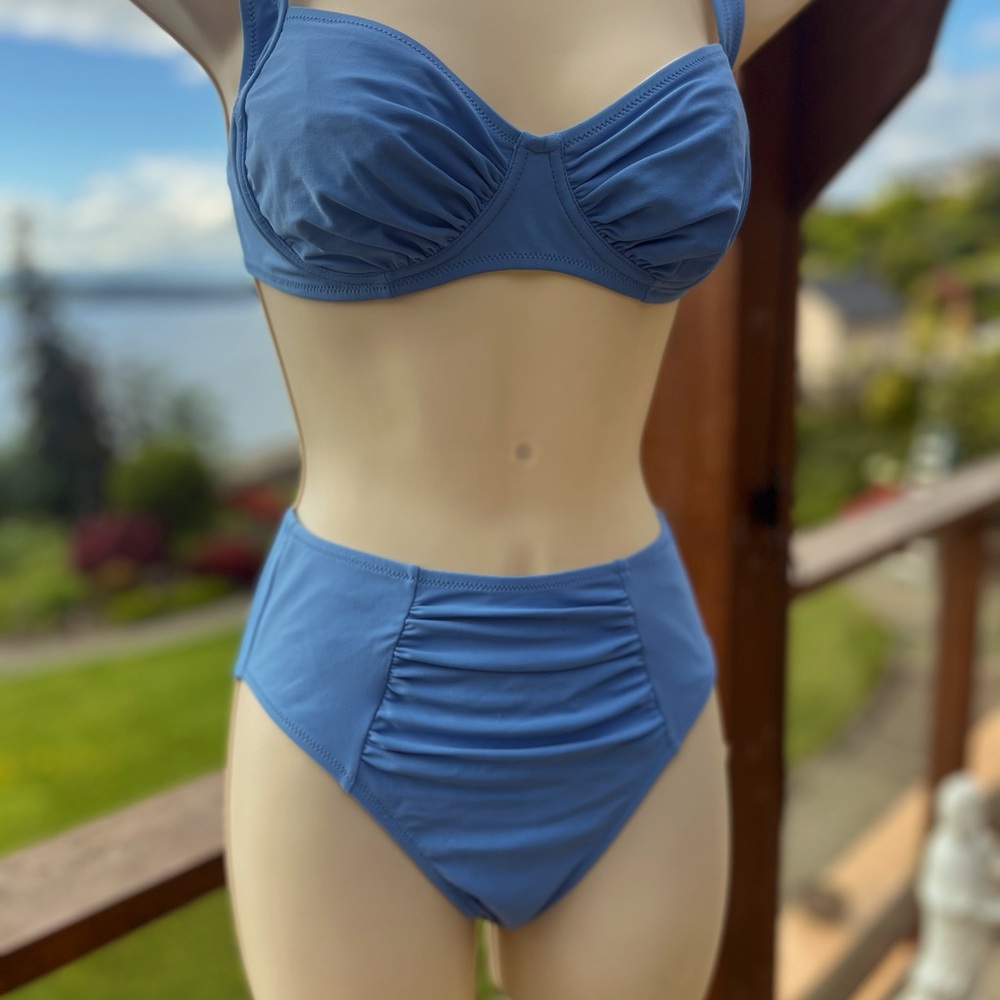 Vintage Dives Rodi Light Blue Bikini